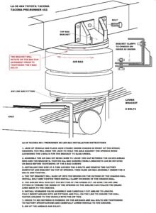LA-38 TOYOTA TACOMA 4X4 INSTALLATION 06 up | Boss Air Suspension | Boss Air Suspension
